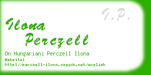 ilona perczell business card